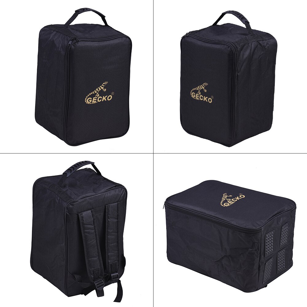 Gecko M03 Kids Cajon Box Drum Bag Backpack Case 600D 5MM Cotton Padding with Carry Handle Shoulder Straps