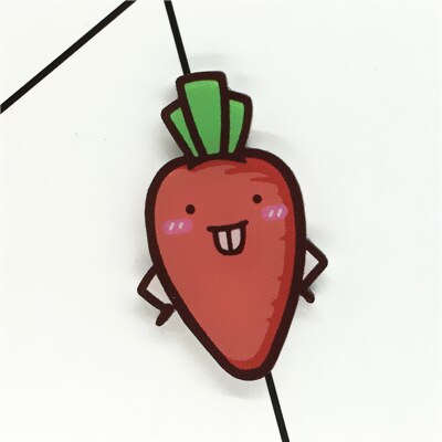 Leuke groenten komkommer corn tomaat Broche Acryl Pin Badges Pictogrammen op De Rugzak Medaille Decoratie Badge voor Kleding: J