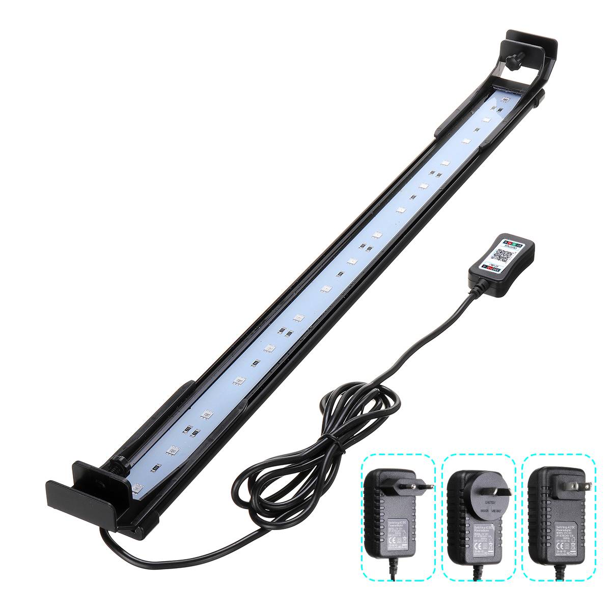Aquarium Angeln LED Beleuchtung bluetooth APP Regler Aquarium Licht für Aquarium AC110V-240V 22-72cm
