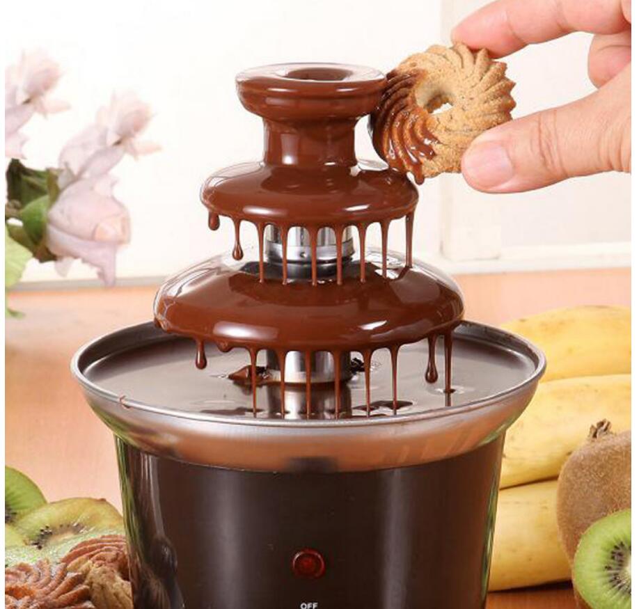 Mini Chocolade Fontein Creatieve Chocolade Melt met Verwarming Fondue Machine