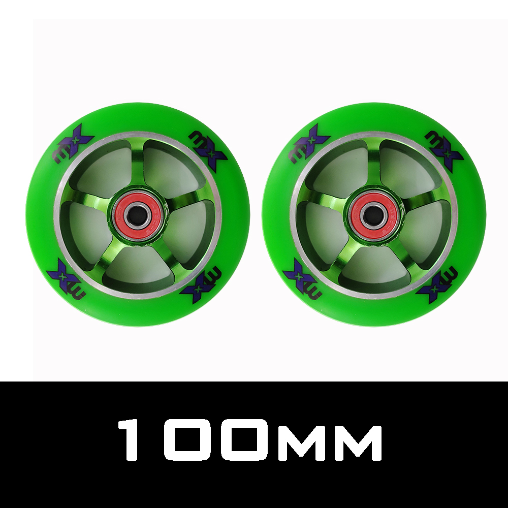 Brand Iron 110mm scooter wheels 88A hardness skating wheel 100mm 110mm Alloy scooter wheels Iron Aggressive tire ABEC-9 bearing: 100mm model7