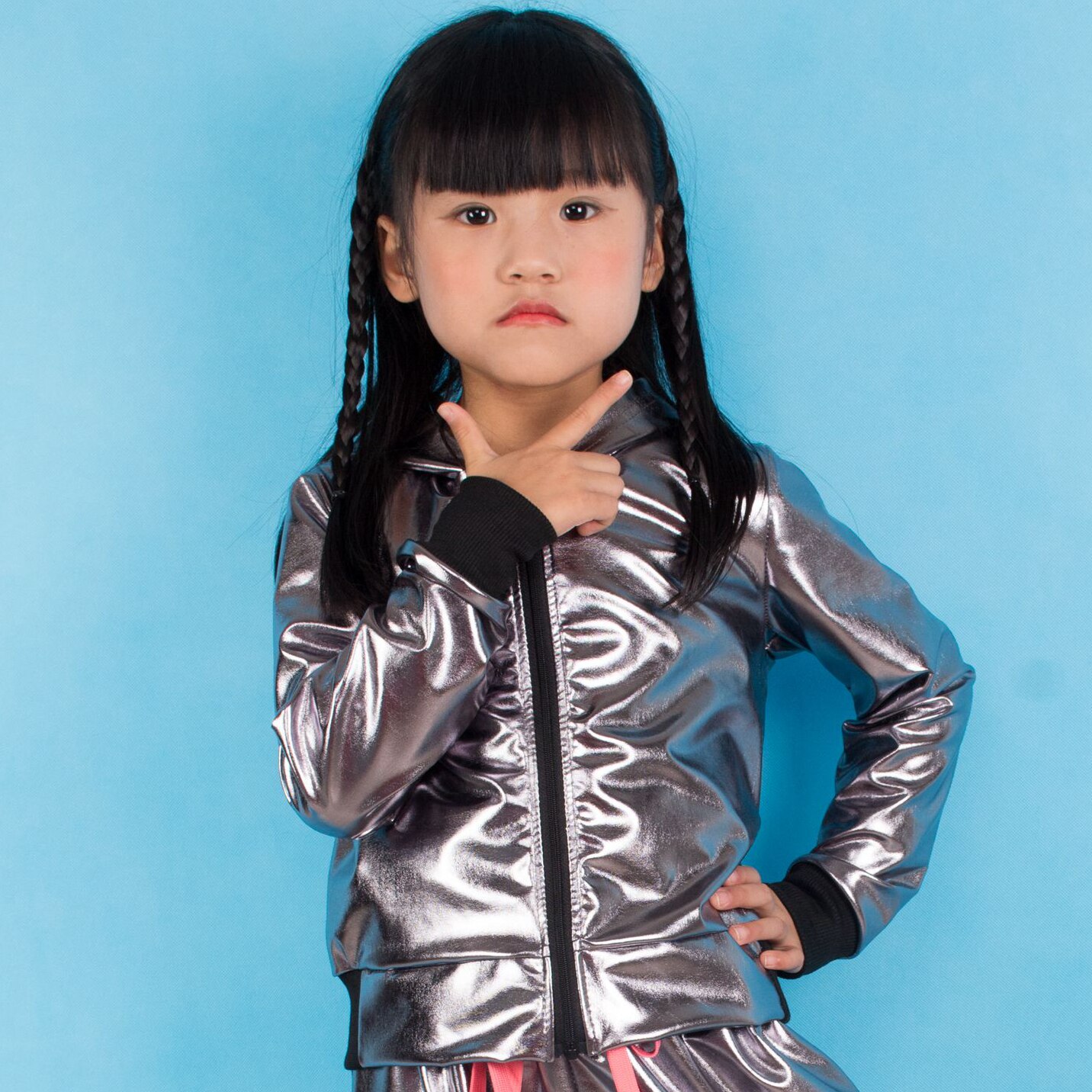 2021 primavera autunno Unisex bomber Jacket Stage Performance Wear Paillette con cappuccio Hip Hop Dance Coat Jazz giacche per bambini per ragazze