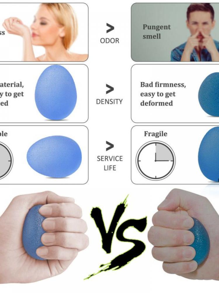 Silicone Ball Grip Practice Finger Hand Strength Rehabilitation Training Handball Vent Trainer