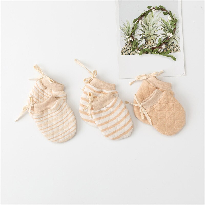 Gants bébé doux coton bio moufles pour enfants garçon fille confortable bébé gants moufles infantile accessoires