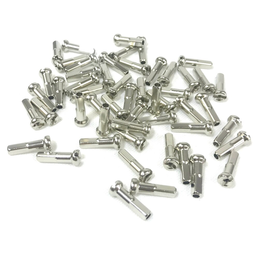 Søjle  pb14 messing nippel rundt hoved 14 gauge 2.0 længde 12mm 14mm 16mm sølv sort racercykel del gratis skib