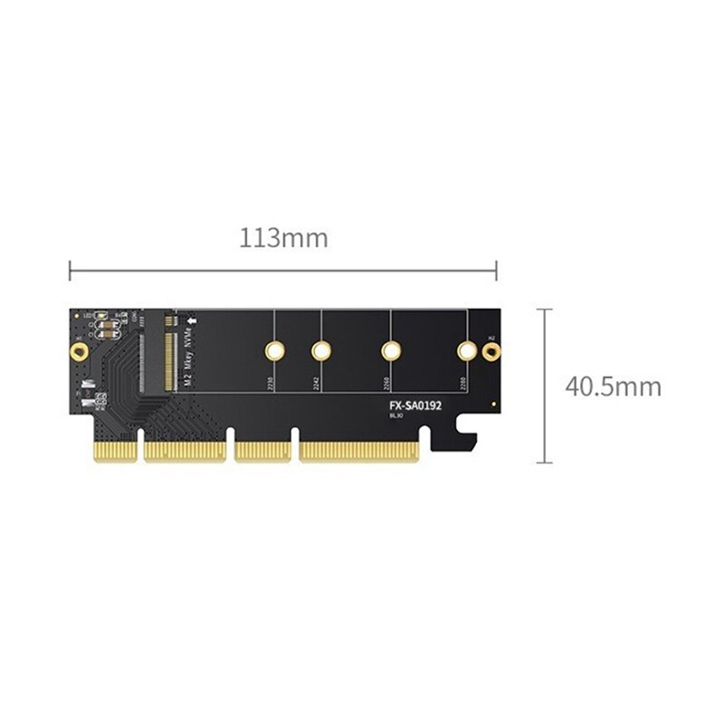 -Nvme Pcie 4.0 Adapter Met Heatsink Pcie Nvme Adapter 64Gbps Pcie Nvme M.2 Adapter Voor M.2 Ssd M Key/B &amp; M Sleutel