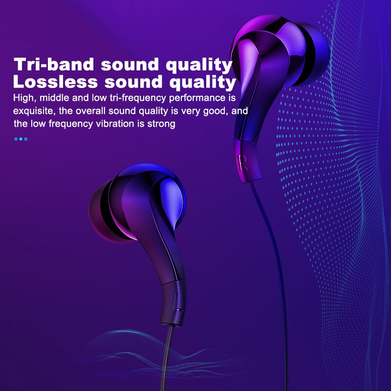 Hoco 3.5mm super bass oordopjes met draad, hoofdtelefoon voor iphone, samsung, xiaomi, oordopjes met microfoon, draagbare gamingheadset met intrekbare microfoon