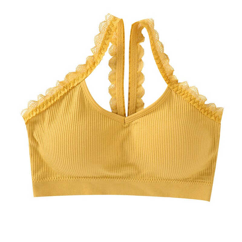 Vrouwen Katoenen Ondergoed Tube Top Beha Sexy Kant Top Vrouwen Sportbeha Naadloze Draad Sexy Lingerie Vrouwelijke Crop top Bralette