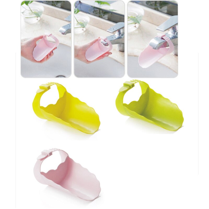 Faucet Tap Extender Children Toddler Kids Hand Washing Bathroom Sink Tubs Aid