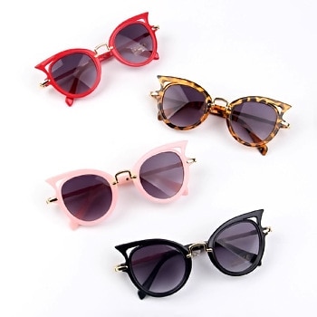 Koreaanse Mode Mannen En Vrouwen Baby Cat 'S Eye Zonnebril Uv-bescherming Kinderen Zonnebril Cross-Border Kids Zonnebril mode
