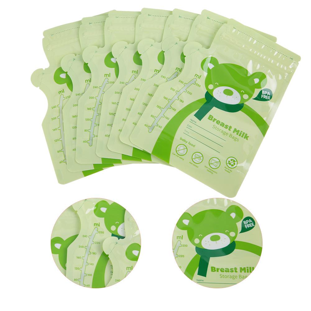 30PCS 250ML Baby Food Storage Breast Milk Storage Bag Disposable BPA Free Baby Safe Feeding Breast-milk Sealed Bag