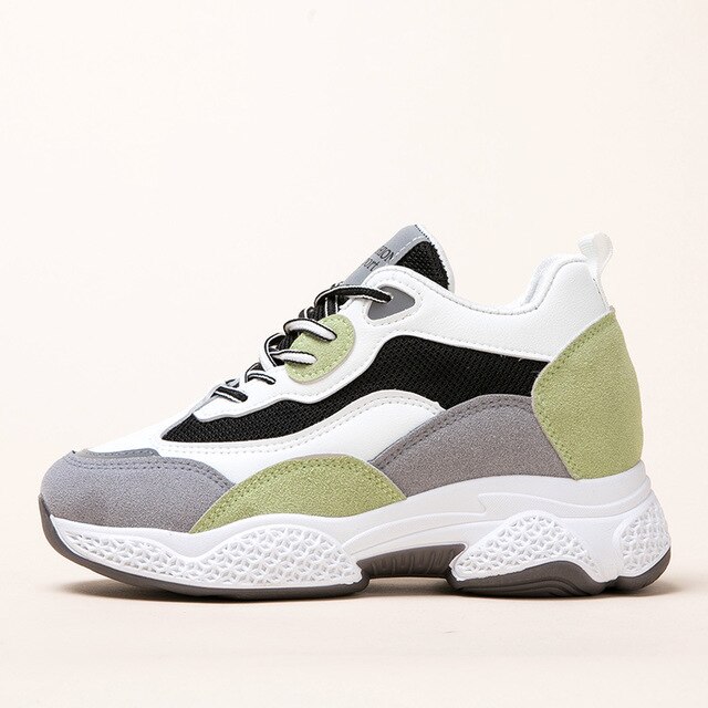 Sneakers til kvinder fritidssko klassiske komfortable udendørssko dame størrelse 35-40 ab629: Lysegrøn / 9