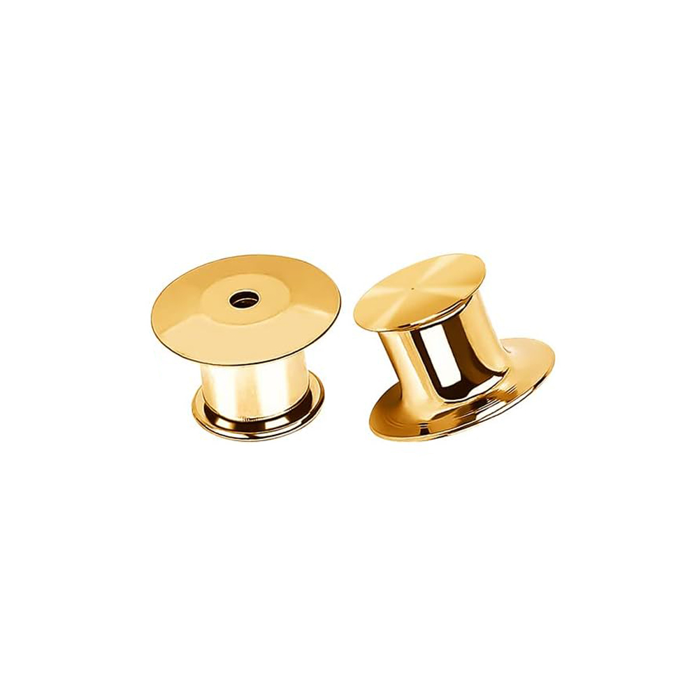 10/20 Stuks Metalen Broche Gesp Lock Pin Caps Gesp Veiligheids Keepers Terug Accessoires Voor Diy Badge Onderdelen Sieraden Maken Onderdelen: M / Black