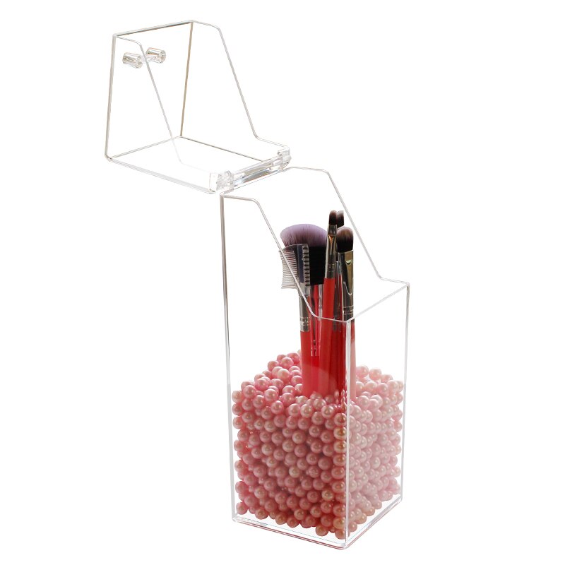 Hunyoo acryl make-up kwastenhouder emmer beauty kwastenhouder pen kwastenhouder desktop houder zonder kwast