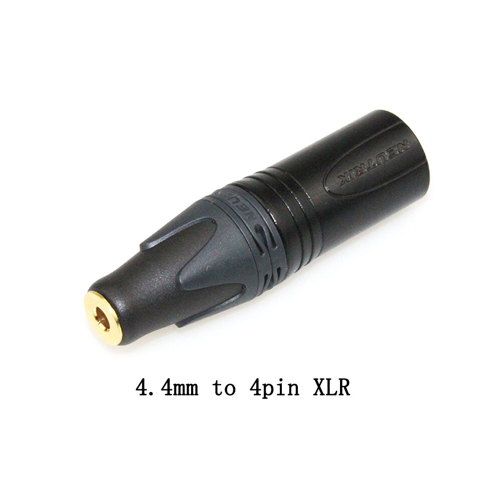 Evenwichtige Vrouwelijke om-Adaptador convertidor macho XLR de 4 pines, 3,5mm/2.5mmm/4,4mm