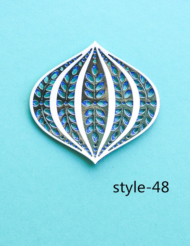 3D DIY Birch Press Layer Metal Cutting Dies And Clear Stamps Scrapbooking For Paper Embossing Frame Card Craft: style-48