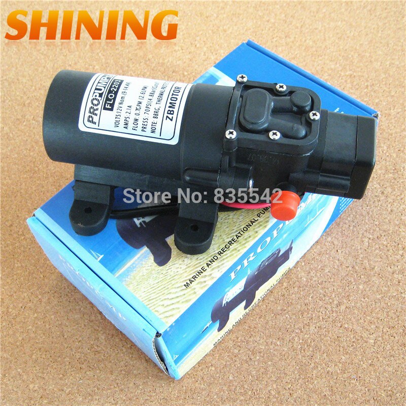 DC 12V Self-Priming Micro Diafragma Da Bomba De Água Elétrica Com Interruptor Automático, 35PSI 4.3L/min, srayer Bomba Lavador de carros Bomba