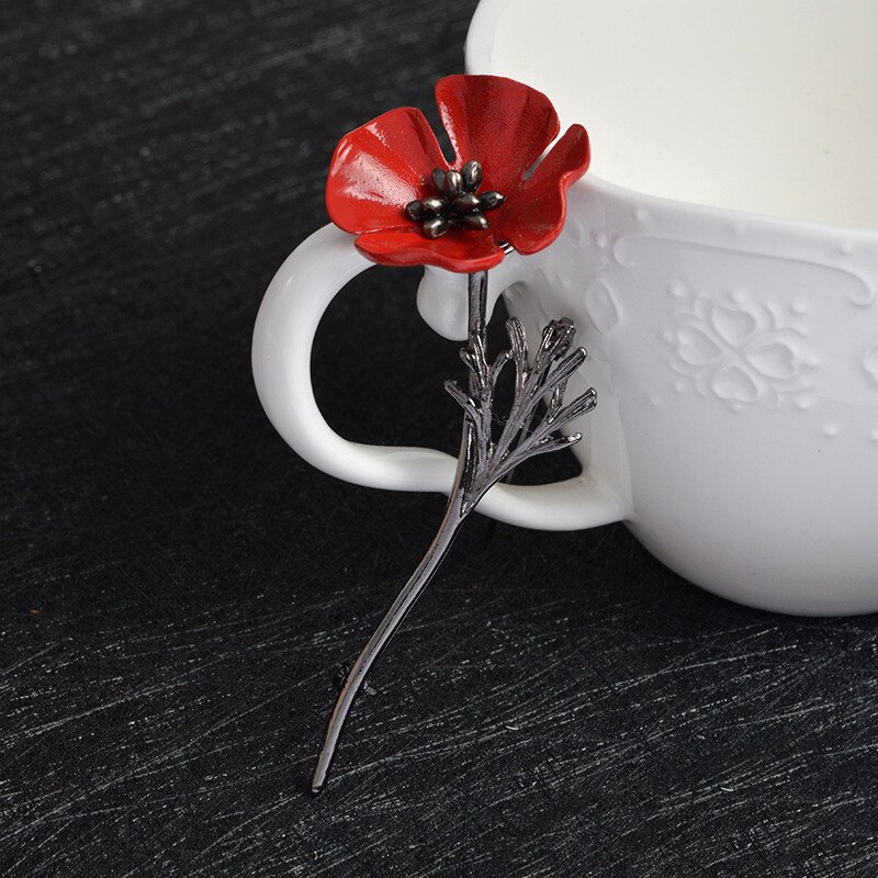 Personality Red Flowers Gold Silver GunBlack Alloy Tie Clip Men West Accessories Jewelry Accessories