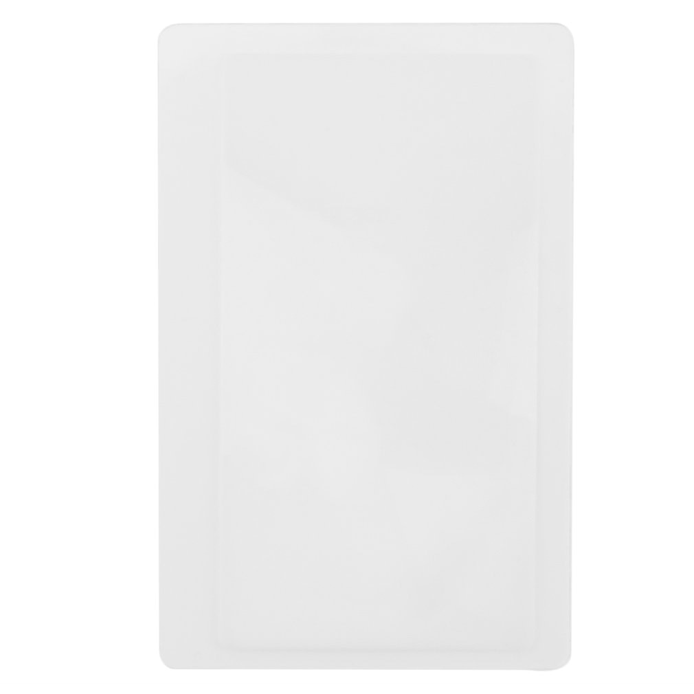 2pcs Pocket Credit Card Size Magnifier 3x Magnifying Fresnel Lens Reading Brand