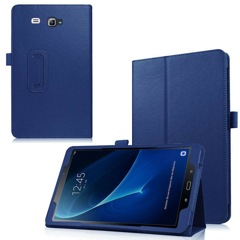 Magnetic Stand Coque for Samsung Galaxy Tab A A6 7.0 SM-T280 T285 Case Smart PU Leather Auto-Sleep for Samsung T280 Case: Navy