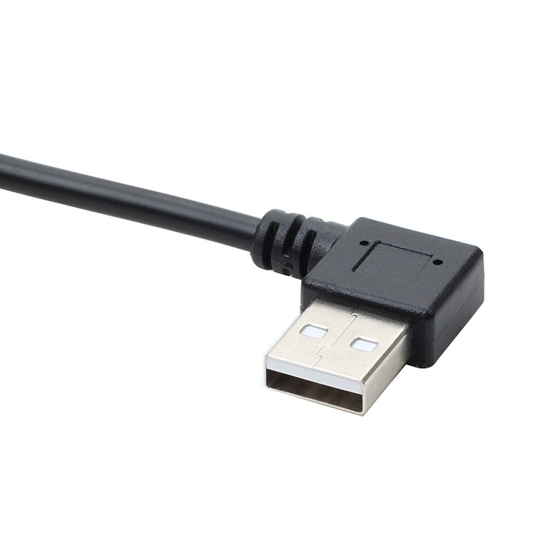 Double elbow MINI USB male to USB male adapter cable T port double left bend Mini male to USB-A male data cable