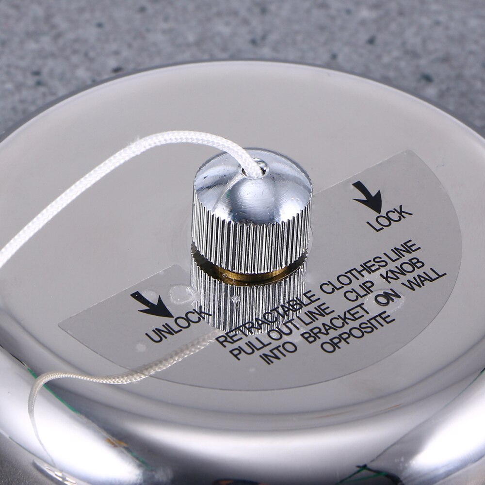 304 Stainless Steel Retractable Single Clothes Line Dryer Laundry Indoor Outdoor