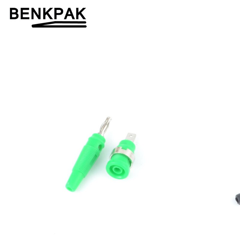 4mm aansluitpunten banaanstekker paneelmontage testprobe connector vrouwelijk + mannelijk: Groente