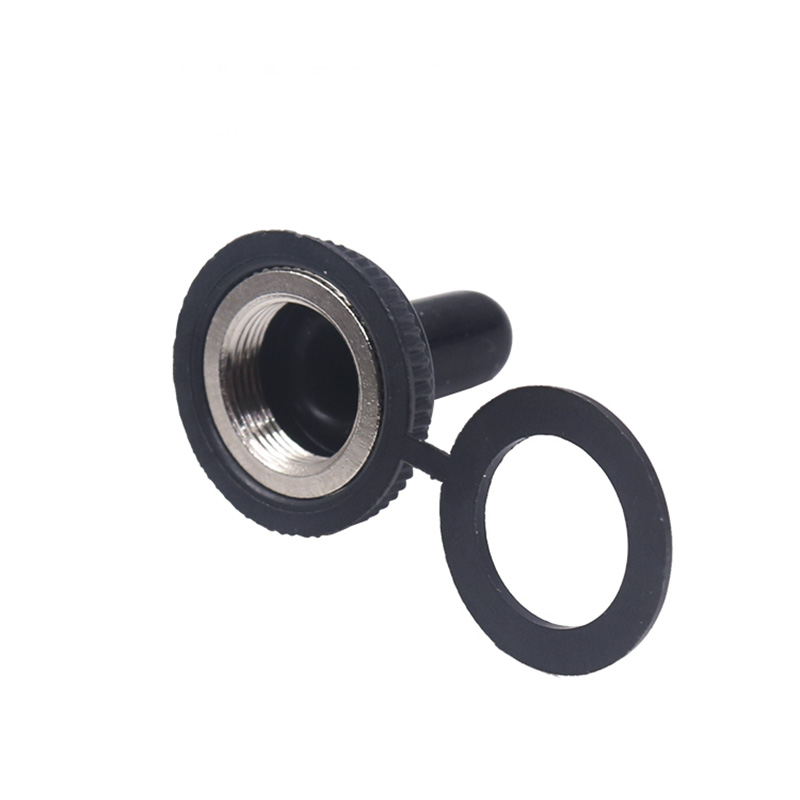50 Uds 100 Uds WPC-05 12mm interruptor de palanca Cap impermeable de caucho impermeable de manga E-TEN serie