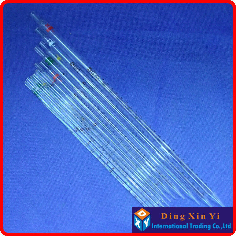 (5 unids/lote) Bureta de vidrio de 2ml, resolución 0,02 ml, pipeta graduada, pipeta medidora de vidrio con codificación gand