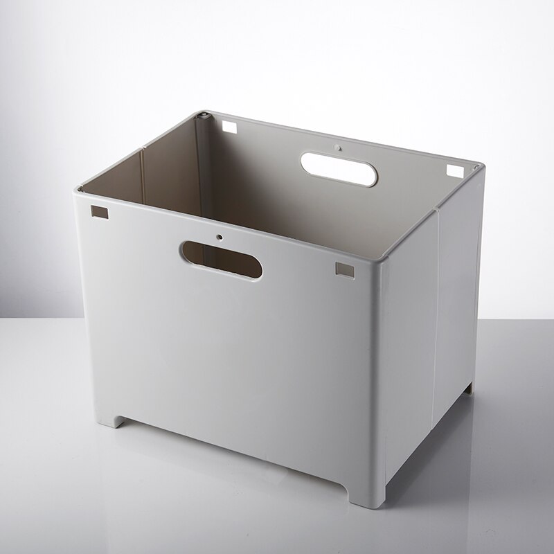 Wasmand, opvouwbare wasmand, multifunctionele opbergdoos, wit/grijs: Grijs