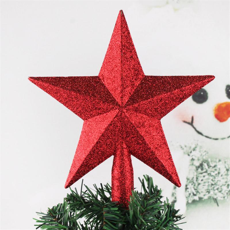 Kerstboom Topstar 20CM Kerst Ster Kerst decoratie Shining star Voor Huis Kerstboom Decoratie: Rood