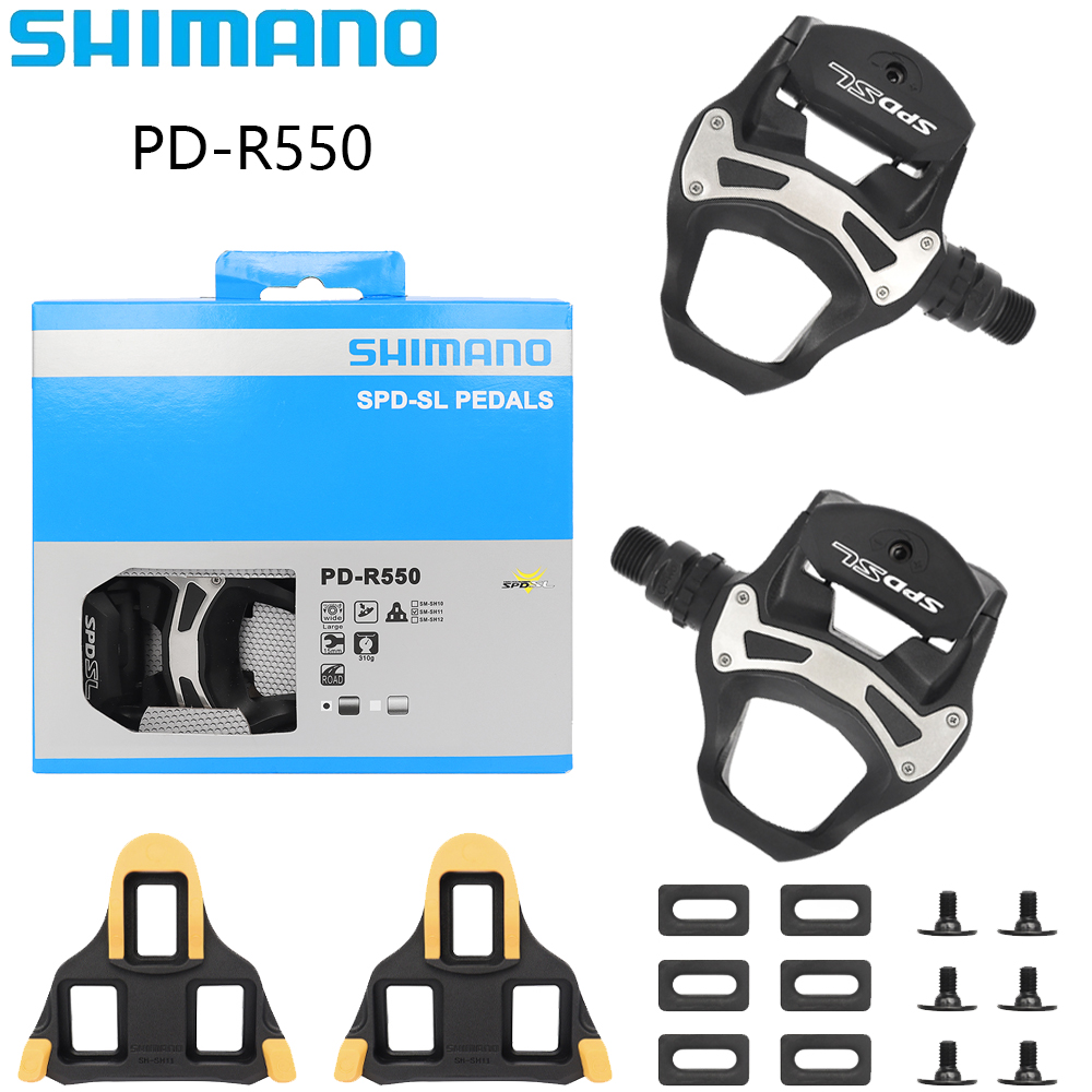 SHIMANO PD R540 R550 R7000 R8000 Rennrad Selbstsichernde Pedale Mit SH11 Stollen Original Radfahren Teile: Rot