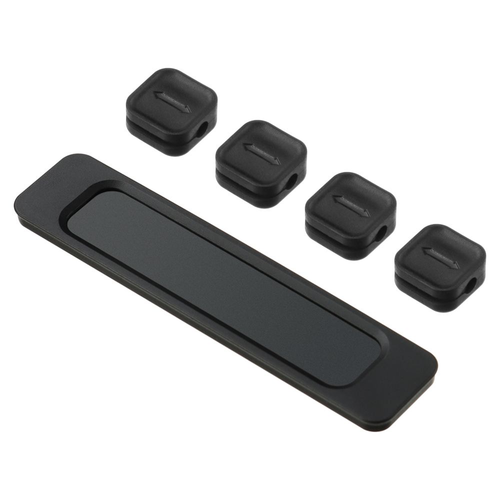 Selbst-Klebstoff Silikon Magnetische Kabel Organizer DIY USB Kabel Halfter Silikon flexibel Schreibtisch Clips für Maus Draht Veranstalter: Licht Grau