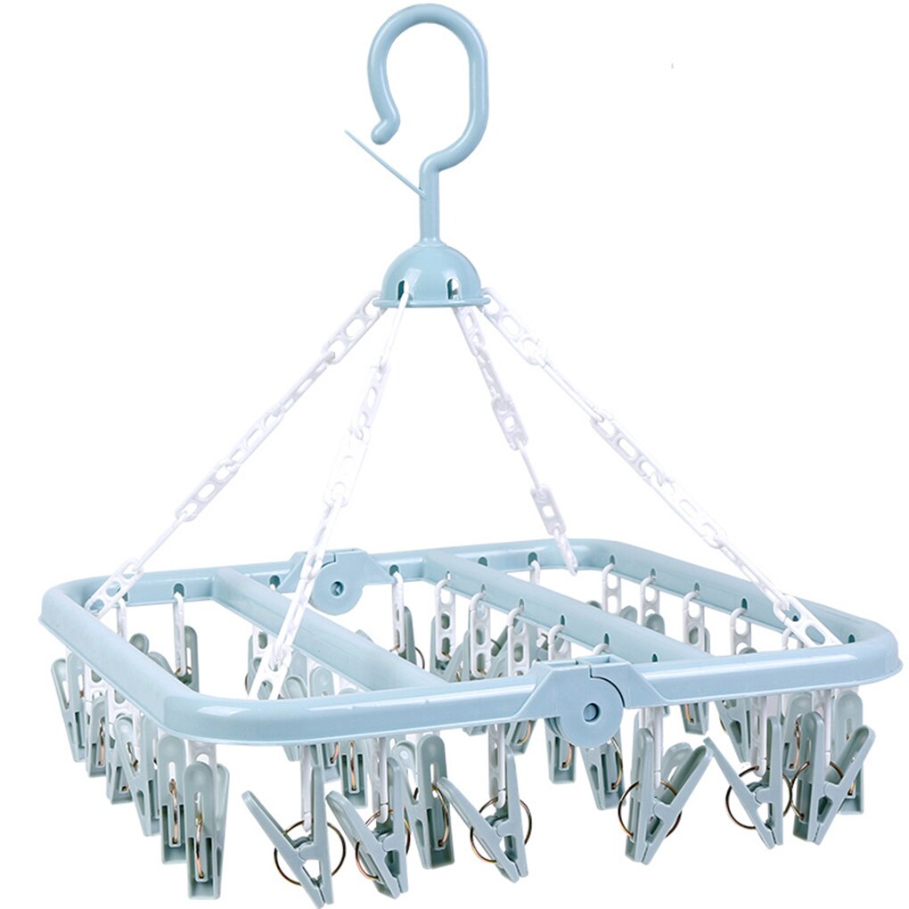 Clothes dryer Drying Racksock holder clip Holder Portable Socks Cloth Hanger Rack Clothespin Wardrobe Storage Cloth Hangers: NO.2