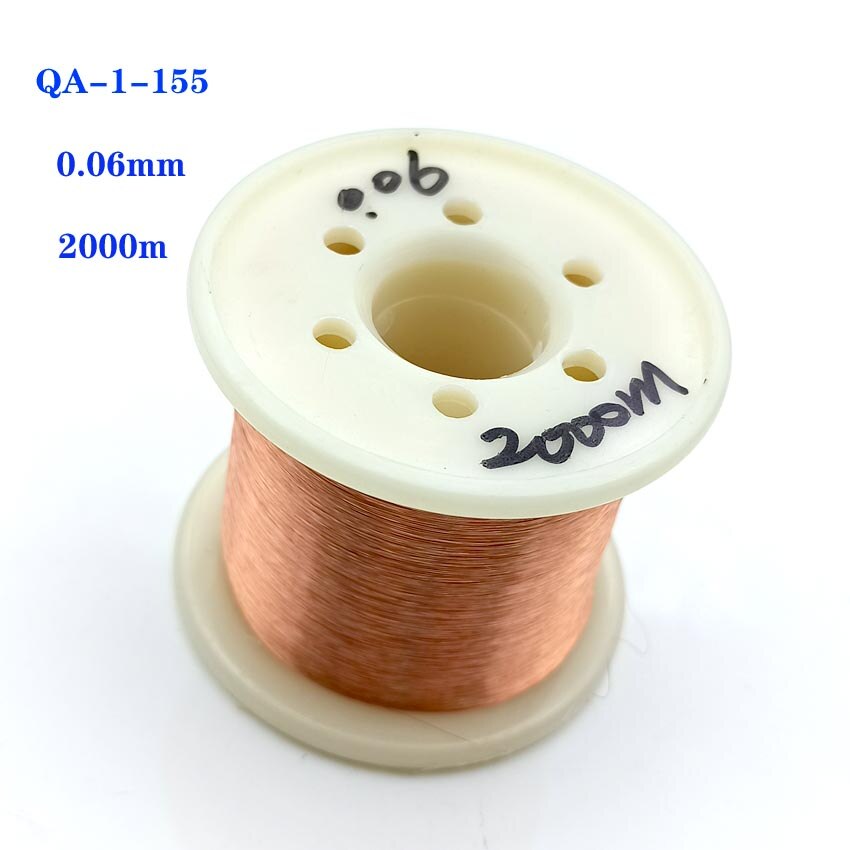 0.05mm 0.06mm 2000m Copper Wire Polyurethane Enameled Wire Qa-1-155 0.05 Mm X 2000 Meters/pc 0.06 Mm X 2000 Meters/pc: 0.06mm
