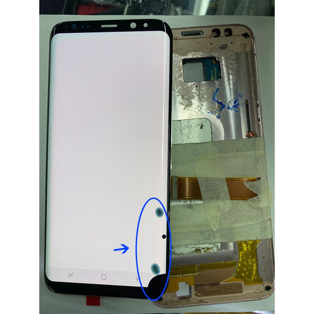 Originele Lcd Multipoint Voor Samsung Galaxy S8 S8 + G950A G950U G950F S8 Plus G955 G955F Lcd S9 S10 Display touch Screen Digitizer