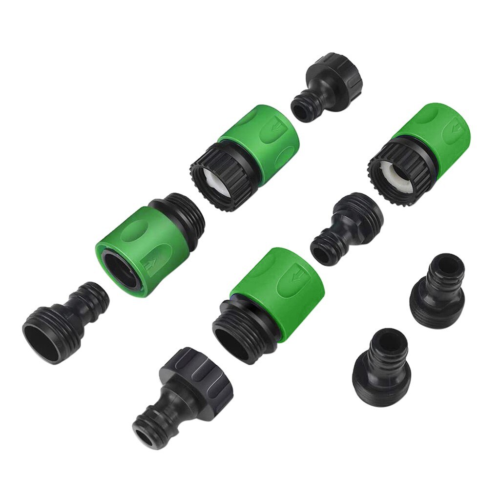 Garden Hose Quick Connect Plastic Fitting Water Hose Connectors 3/4 inch 1Set garden decoration капельный полив #j3s: Default Title