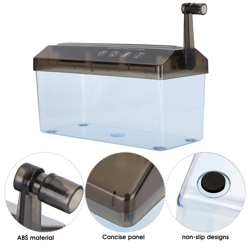 Desktop A4 File Folded Paper Strip-cut Mini Small Shredder For Home Office