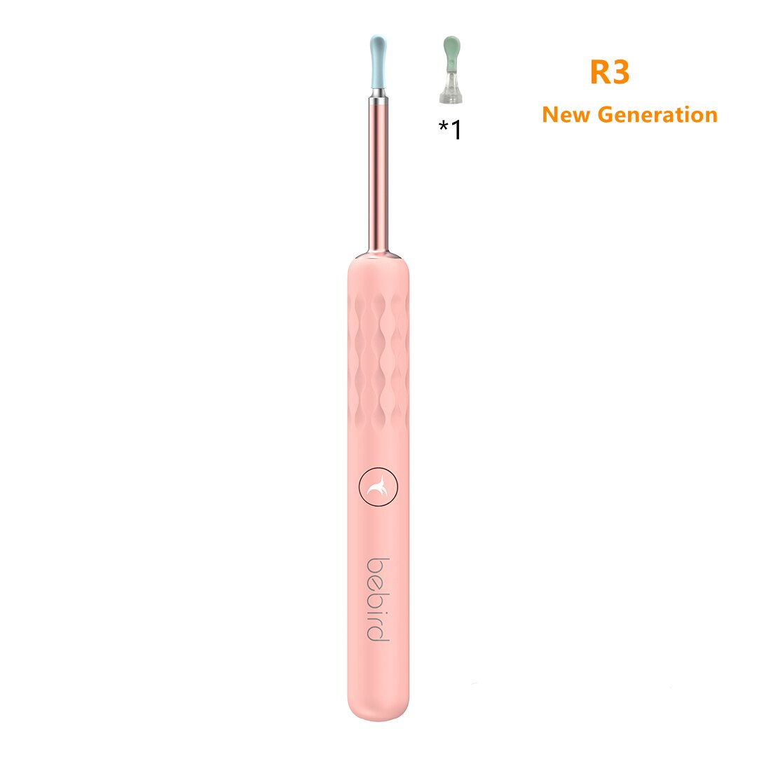 Bebird R3 R1 Visual Ear Cleaning Tool Minifit 300W High Precision Wax Removal Mini Camera Otoscope Health Care Ear Cleaner: Bebird R3 Pink