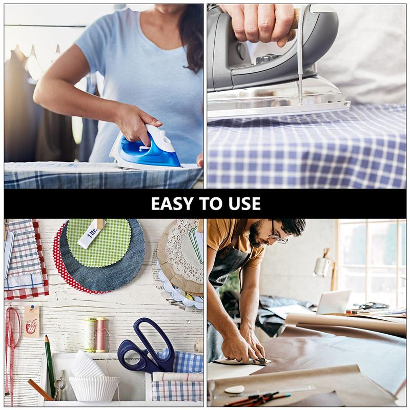 2Pcs White Double Sided Sewing Accessory Adhesive Tape Cloth Apparel Fusible Interlining Fabric Tape