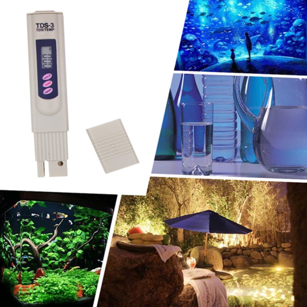 Portable TDS-3 Meter Digital TDS Water Testing Pen Aquarium Pool tester Hardness Meter GH/DH Test Tool Accessories