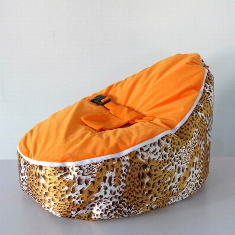 Vlinderprint baby peuter zitzak stoel - babybed draagbare zitzak bed, babystoelen: Oranje