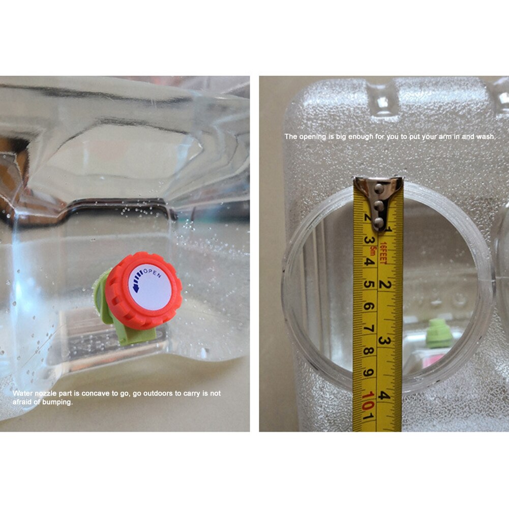 Hiking Picnic Camping Water Tank Outdoor Portable Water Container with Faucet for Camping Hiking Picnic 10L 15L