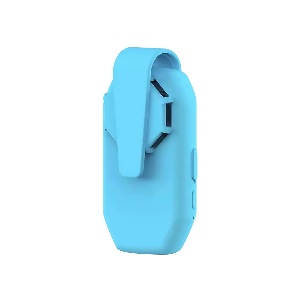 Neueste Gesicht Maske Clip-Auf Luftfilter wiederverwendbar Tragbare Fan USB Aufladbare Auspuff Mini Fans Persönliche Tragbare Luftreiniger: Blau