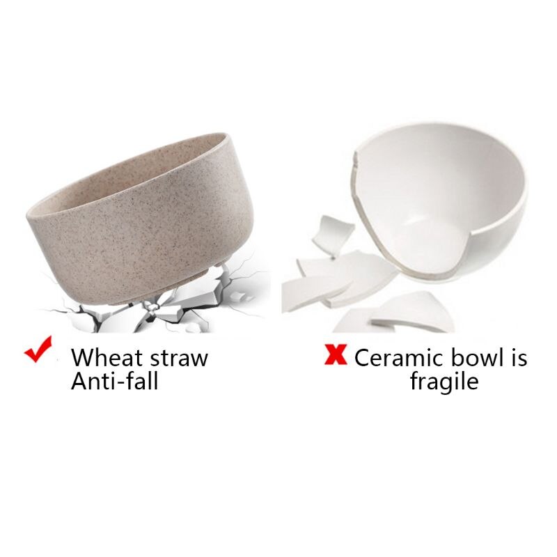 Unbreakable Cereal Bowls, Wheat Straw Bowls- 3 oz.for One Bowl (4 Pieces) L5YE