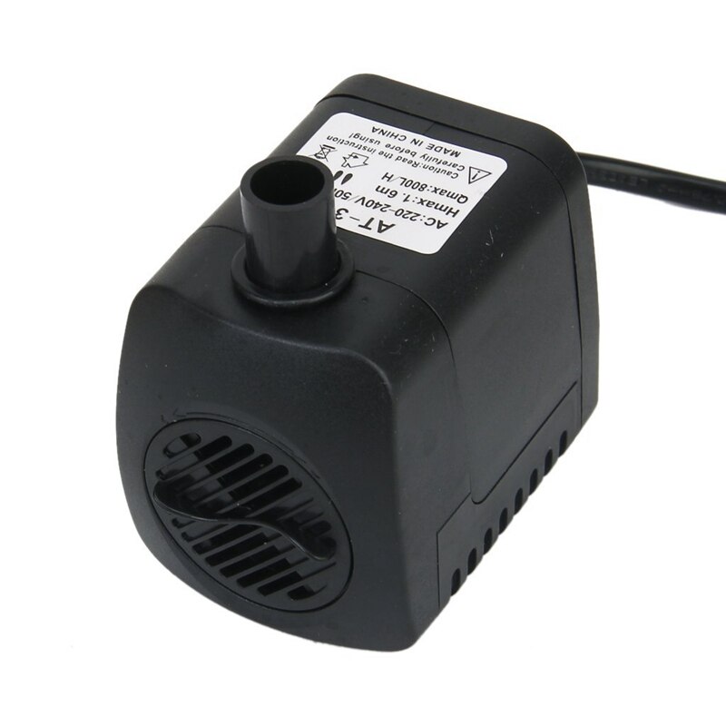 Ac 220-240V 15W Dompelpomp Water Pomp Fontein Vijver Pomp Aquarium Eu Plug