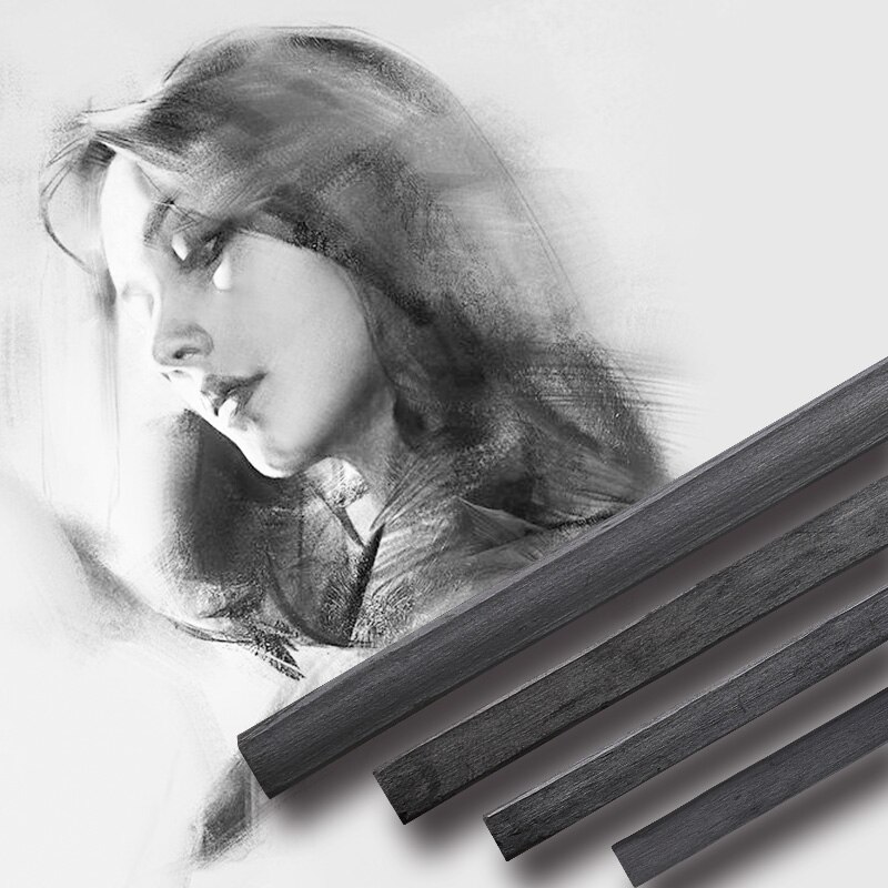 15 stk trækul blyantsæt de lapices profesionales b kulstof skitse kul blyanter carboncillos para dibujar lapices de carbon