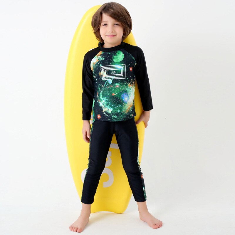 Lange Mouwen Kids Wetsuits Duiken Pakken voor Jongens/Meisjes Kinderen Rash Guards Twee Stukken Surfen Swim Snorkel kinderen