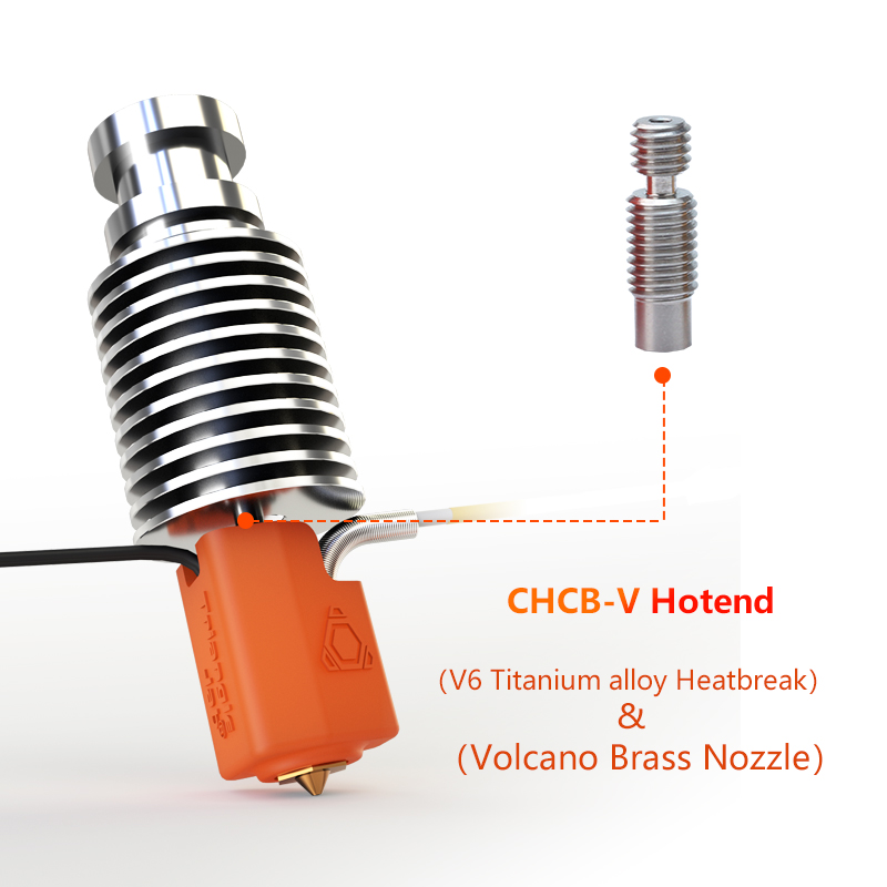 Trianglelab CHCB-V KIT ceramic heating core quick heating M6 thread universal for ender3 volcano hotend CR10 CR6 prusa VORON 3D: Red