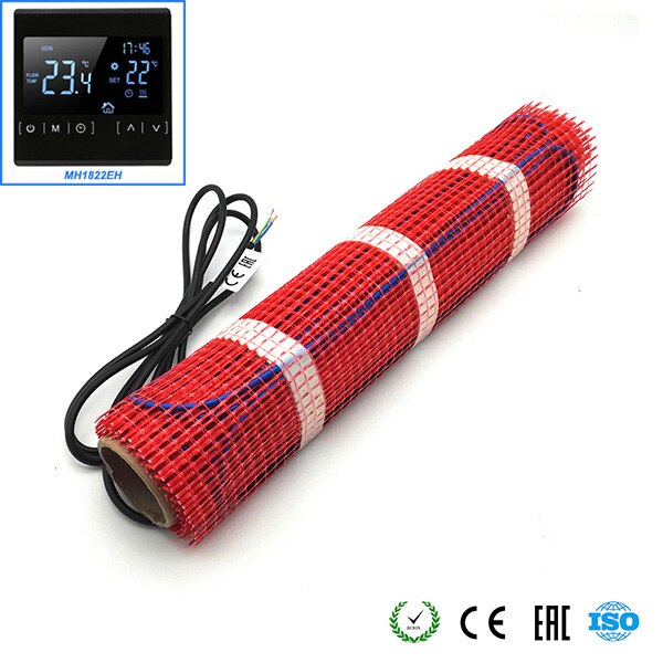 Minco heat 2m x 50cm laatan alla sementin lämmin lattialämmitysmatto 230v 150w:  mh1822eh: n kanssa